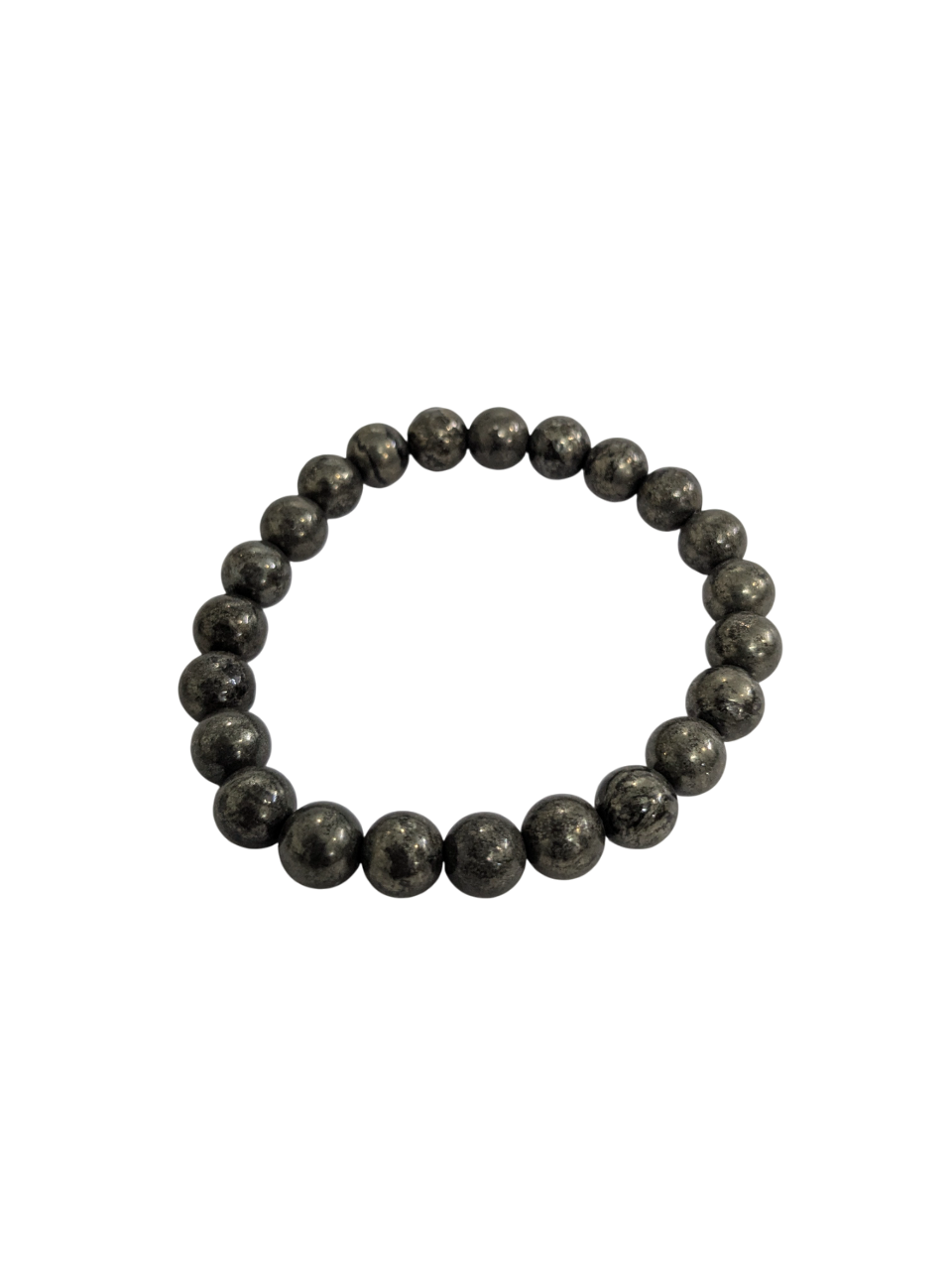 Pyrite Bracelet for Women Men's Gifts - Protection Healing Crystal Bracelet - 8mm Gemstone Beaded Adjustable